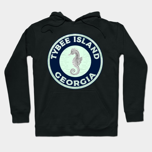 Tybee Island Georgia Savannah Beach Hoodie by TravelTime